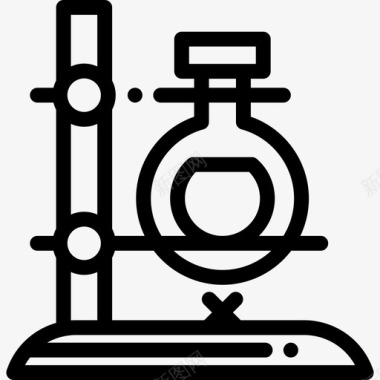 烧瓶医疗器械8线性图标图标