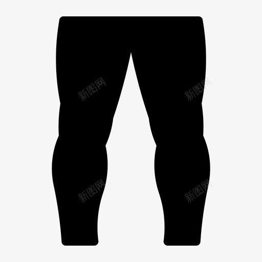 男性的腿臀部膝盖图标svg_新图网 https://ixintu.com 人体的器官 四肢 男性的腿 膝盖 臀部