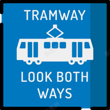 电车交通标志9线颜色图标图标