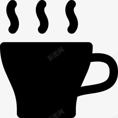 热咖啡喝5杯加满图标图标