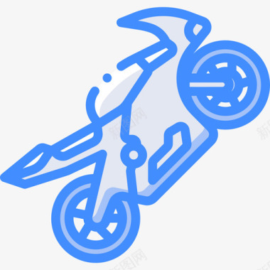摩托车极限运动3蓝色图标图标