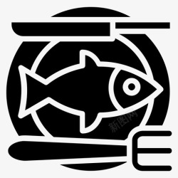 鱼苗海鲜鱼食品鱼苗图标高清图片