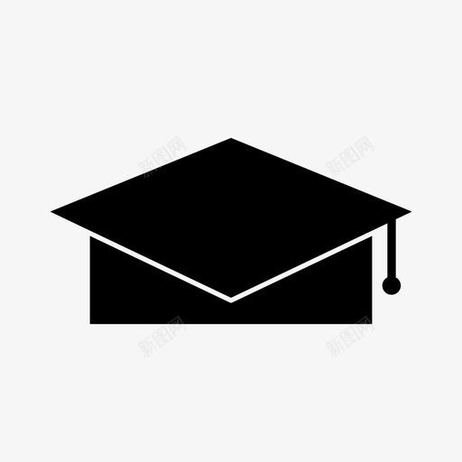 毕业帽大学毕业图标svg_新图网 https://ixintu.com 大学 学生 毕业 毕业帽 用户界面 网页设计图标字形