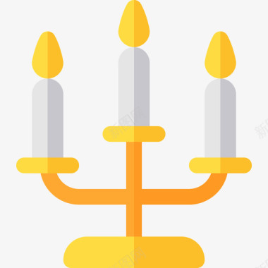 蜡烛家装3支平的图标图标