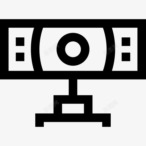网络摄像头游戏25线性图标svg_新图网 https://ixintu.com 游戏25 线性 网络摄像头