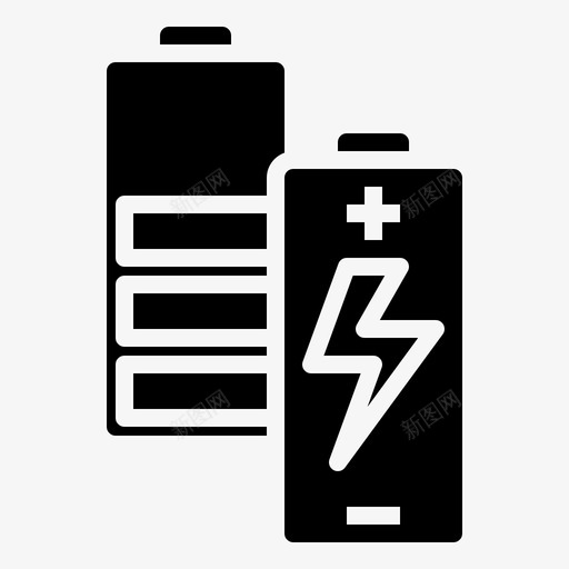 电池电池电量电池状态图标svg_新图网 https://ixintu.com 技术 电力行业扎实 电池 电池状态 电池电量 电池电量充足 重