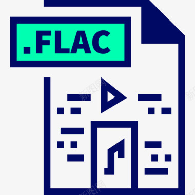 Flac24号文件绿影图标图标