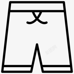 篮球线短裤内裤短裙图标高清图片