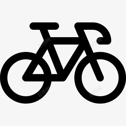 自行车在村里3直线图标svg_新图网 https://ixintu.com 在村里3 直线 自行车