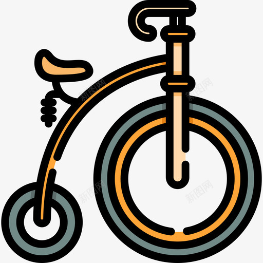 自行车自行车3线颜色图标svg_新图网 https://ixintu.com 线颜色 自行车 自行车3
