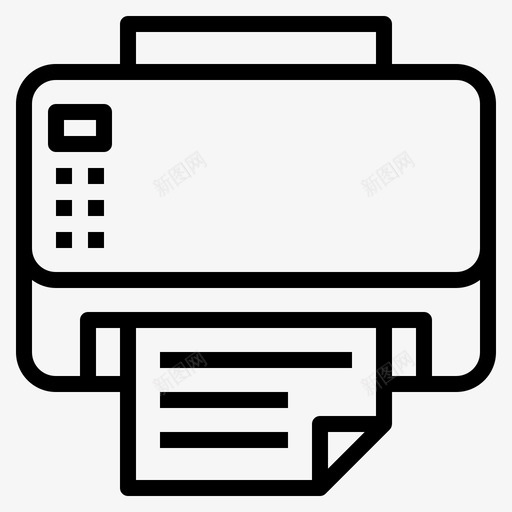 打印机电子产品印刷图标svg_新图网 https://ixintu.com 印刷 小工具 打印机 技术 电子产品