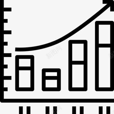 商业与金融图表25线性图标图标