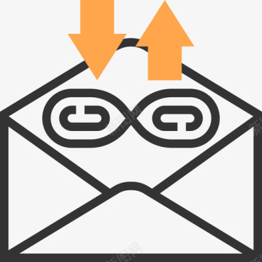 电子邮件网络托管3黄影图标图标