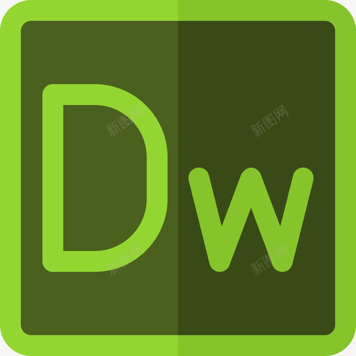 Dreamweaveradobe徽标8平面图标svg_新图网 https://ixintu.com Dreamweaver adobe徽标8 平面