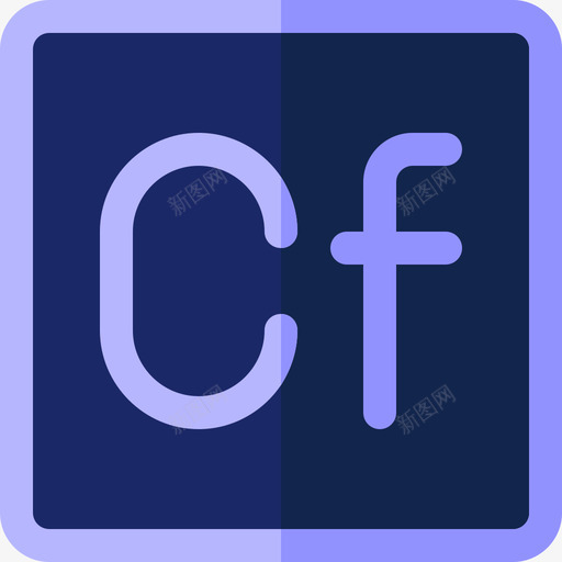 Coldfusionadobe徽标8平面图标svg_新图网 https://ixintu.com Coldfusion adobe徽标8 平面