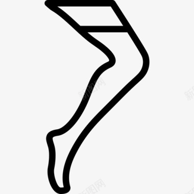 袜子女鞋3直线型图标图标
