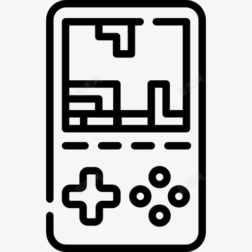 Gameboy游戏29线性图标svg_新图网 https://ixintu.com Gameboy 游戏29 线性