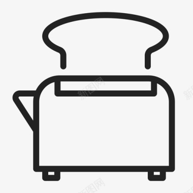 烤面包机烹饪厨房图标图标