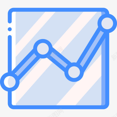 分析数据和图表5蓝色图标图标