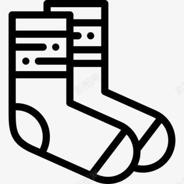 袜子秋季10直纹图标图标