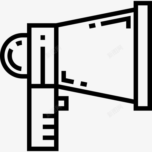 扩音器录音室5线性图标svg_新图网 https://ixintu.com 录音室5 扩音器 线性