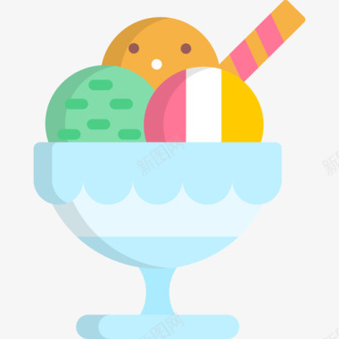 冰淇淋面包店17无糖图标图标