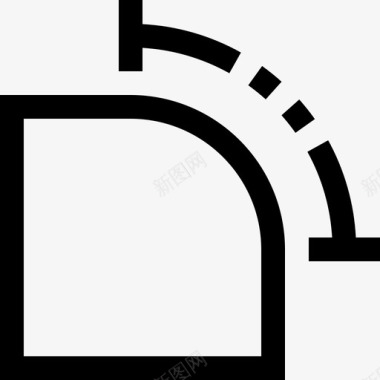 角艺术与2直线图标图标