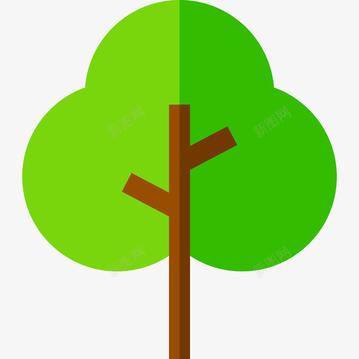 树自然38平坦图标svg_新图网 https://ixintu.com 平坦 树 自然38