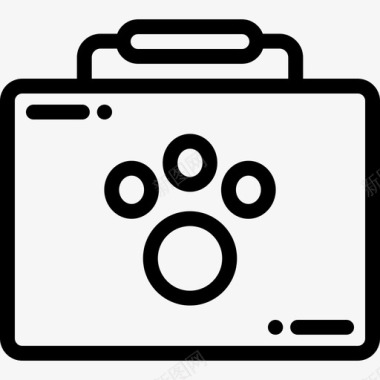 公文包兽医9直线型图标图标
