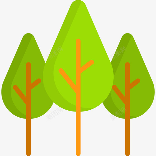 森林生态54平坦图标svg_新图网 https://ixintu.com 平坦 森林 生态54