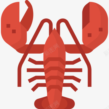 龙虾食物71平淡图标图标