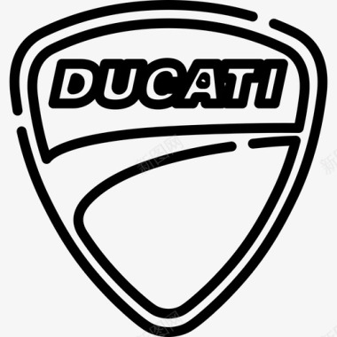 杜卡迪交通标志2直线图标图标