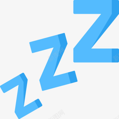 Zzz符号24扁平图标图标
