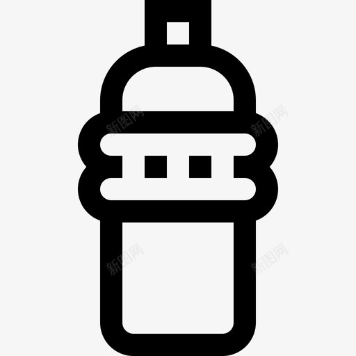 瓶子身体和健康线性图标svg_新图网 https://ixintu.com 瓶子 线性 身体和健康