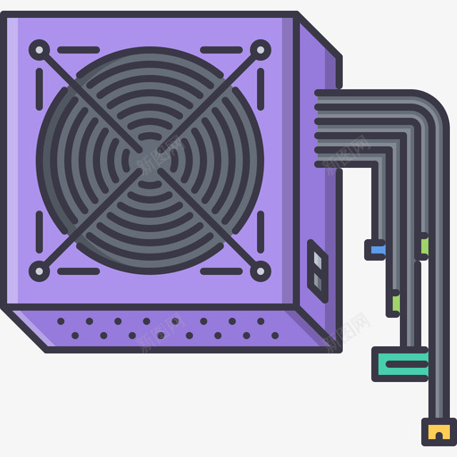 电源计算机3彩色图标svg_新图网 https://ixintu.com 彩色 电源 计算机3