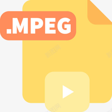 Mpeg文件23平面图标图标