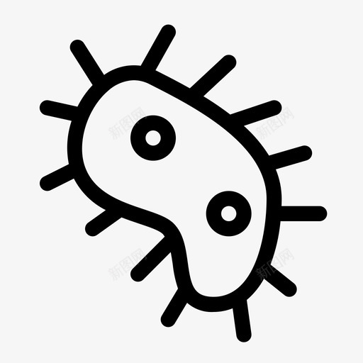 病毒细菌细胞图标svg_新图网 https://ixintu.com 2018年6月10日 感染 病毒 细胞 细菌