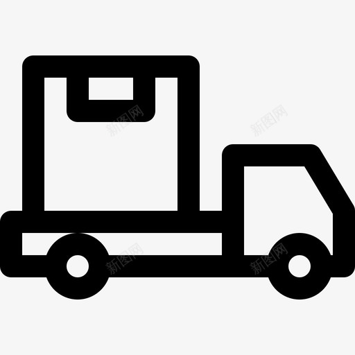 送货车购物56直线图标svg_新图网 https://ixintu.com 直线 购物56 送货车