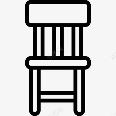 椅子家具58直线型图标图标