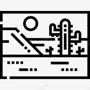 景观景观34线性图标图标