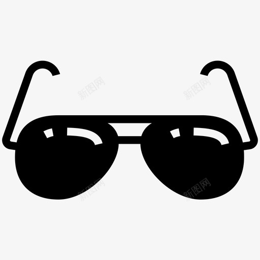 眼镜镜片外观图标svg_新图网 https://ixintu.com 填充图标 外观 太阳镜 眼镜 视觉 镜片