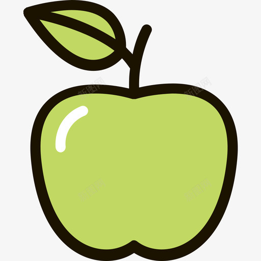 苹果园艺22线性颜色图标svg_新图网 https://ixintu.com 园艺22 线性颜色 苹果