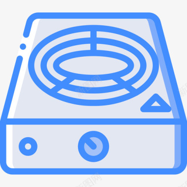 炉灶家用电器4蓝色图标图标