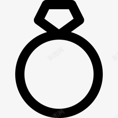订婚戒指love37直线型图标图标
