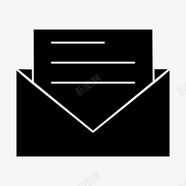 邮件收件箱邀请图标图标