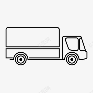 卡车运输工具拖车图标图标