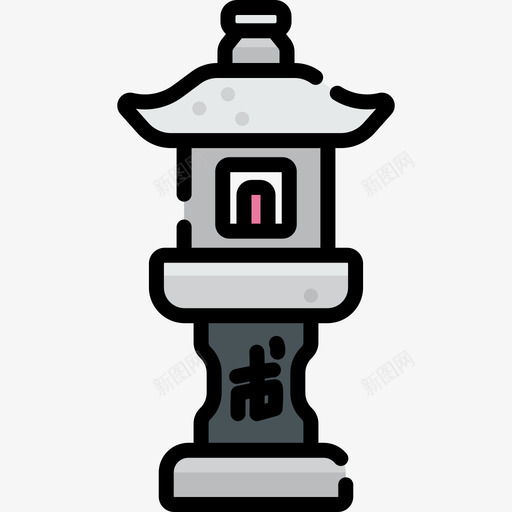 灯笼日本22线颜色图标svg_新图网 https://ixintu.com 日本22 灯笼 线颜色