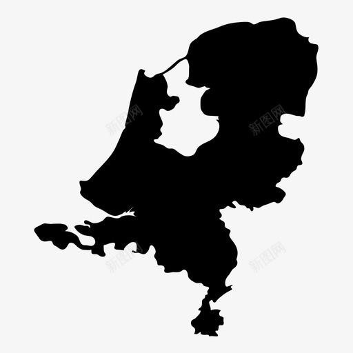 荷兰国家欧洲图标svg_新图网 https://ixintu.com 国家 地图 地理 欧洲 荷兰 荷兰地图