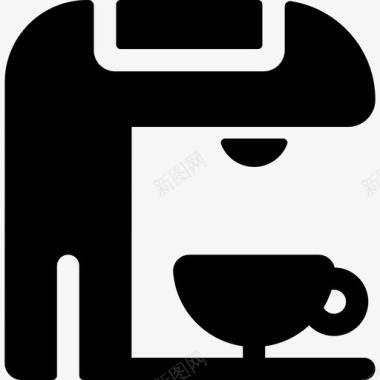 咖啡机家庭自动化9灌装图标图标