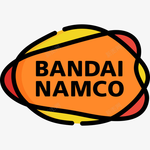 Bandai视频游戏徽标2线颜色图标svg_新图网 https://ixintu.com Bandai 线颜色 视频游戏徽标2